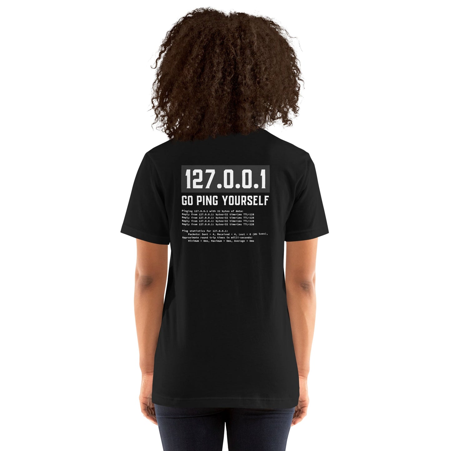 Go ping yourself - Unisex t-shirt ( Back Print ) by DarkByteGear
