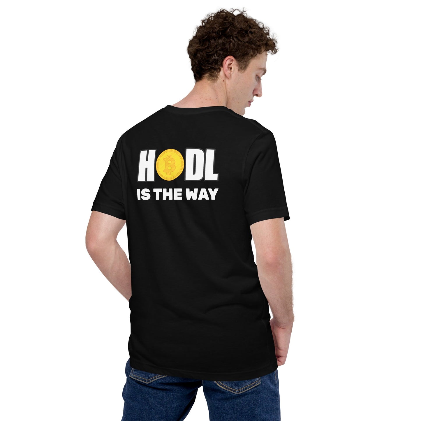 Hodl is the way - Unisex t-shirt (back print) by DarkByteGear