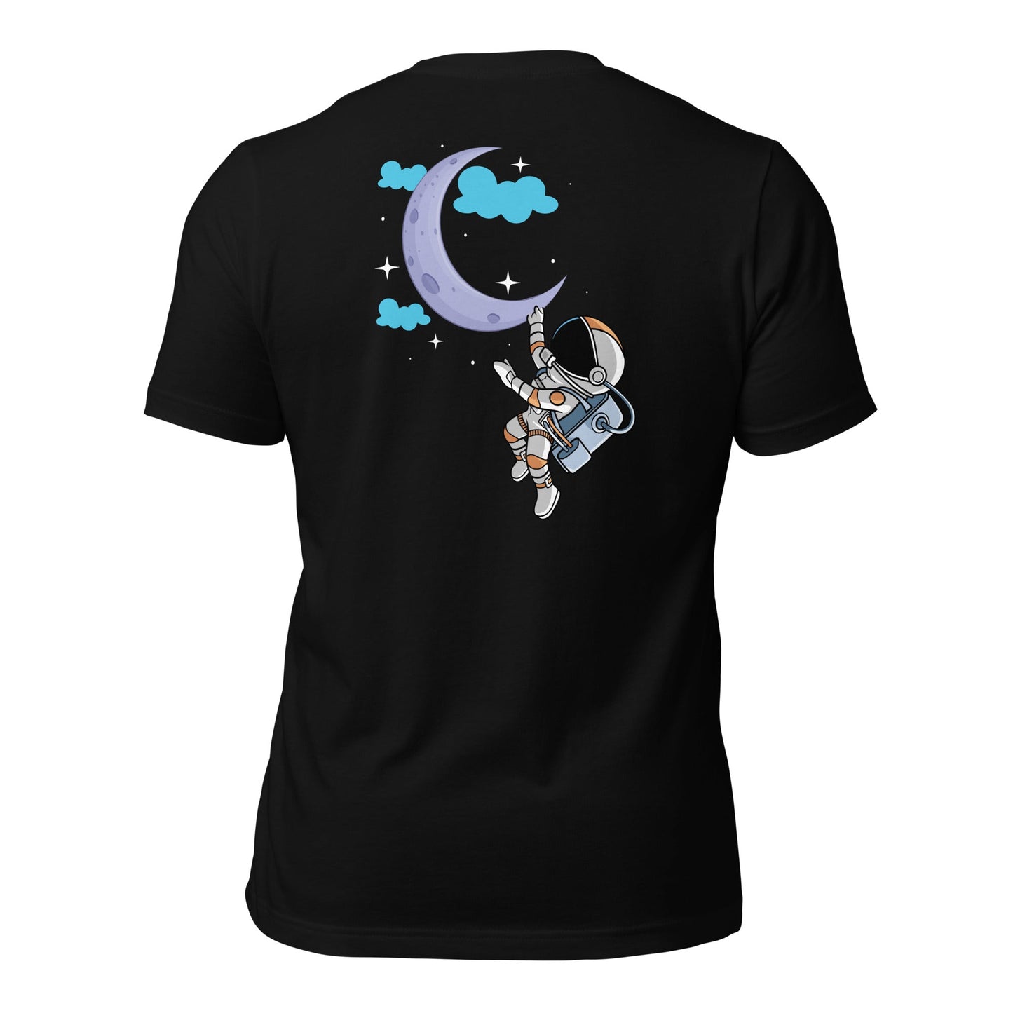 Full Moon Astronaut - Unisex t-shirt ( Back Print ) by DarkByteGear