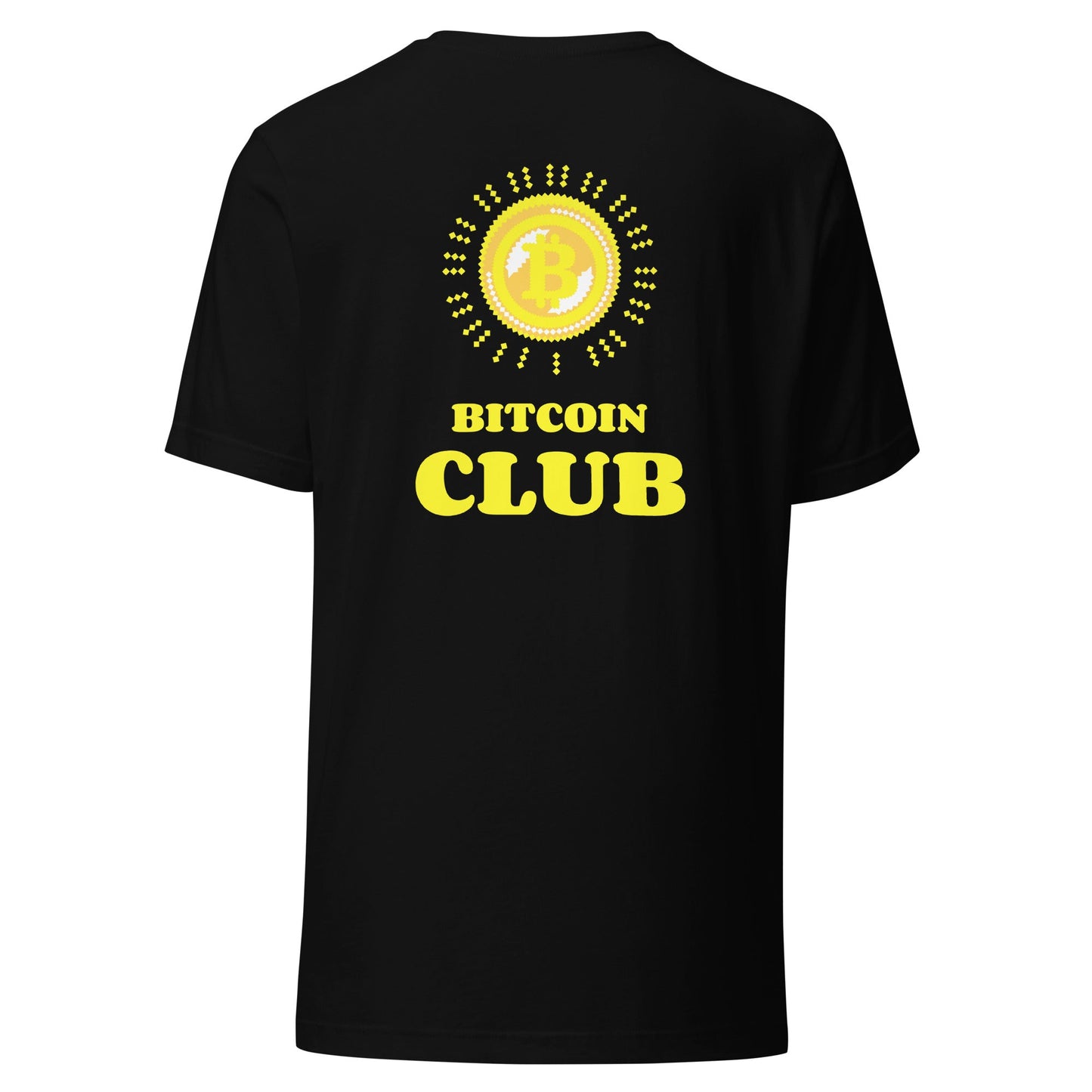 BITCOIN CLUB - Unisex t-shirt ( Back Print ) by DarkByteGear