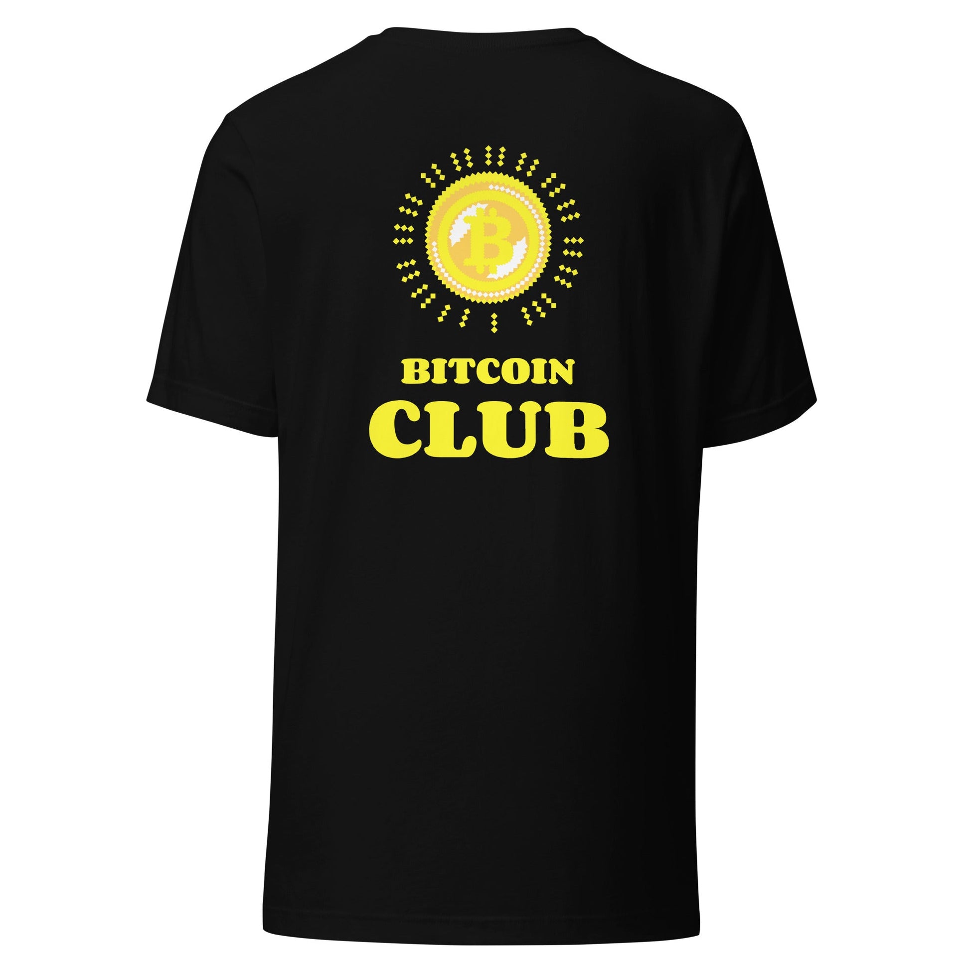 BITCOIN CLUB - Unisex t-shirt ( Back Print ) by DarkByteGear