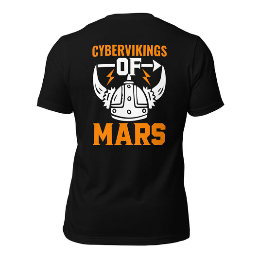 Cyberviking of Mars - Unisex t-shirt ( Back Print ) by DarkByteGear