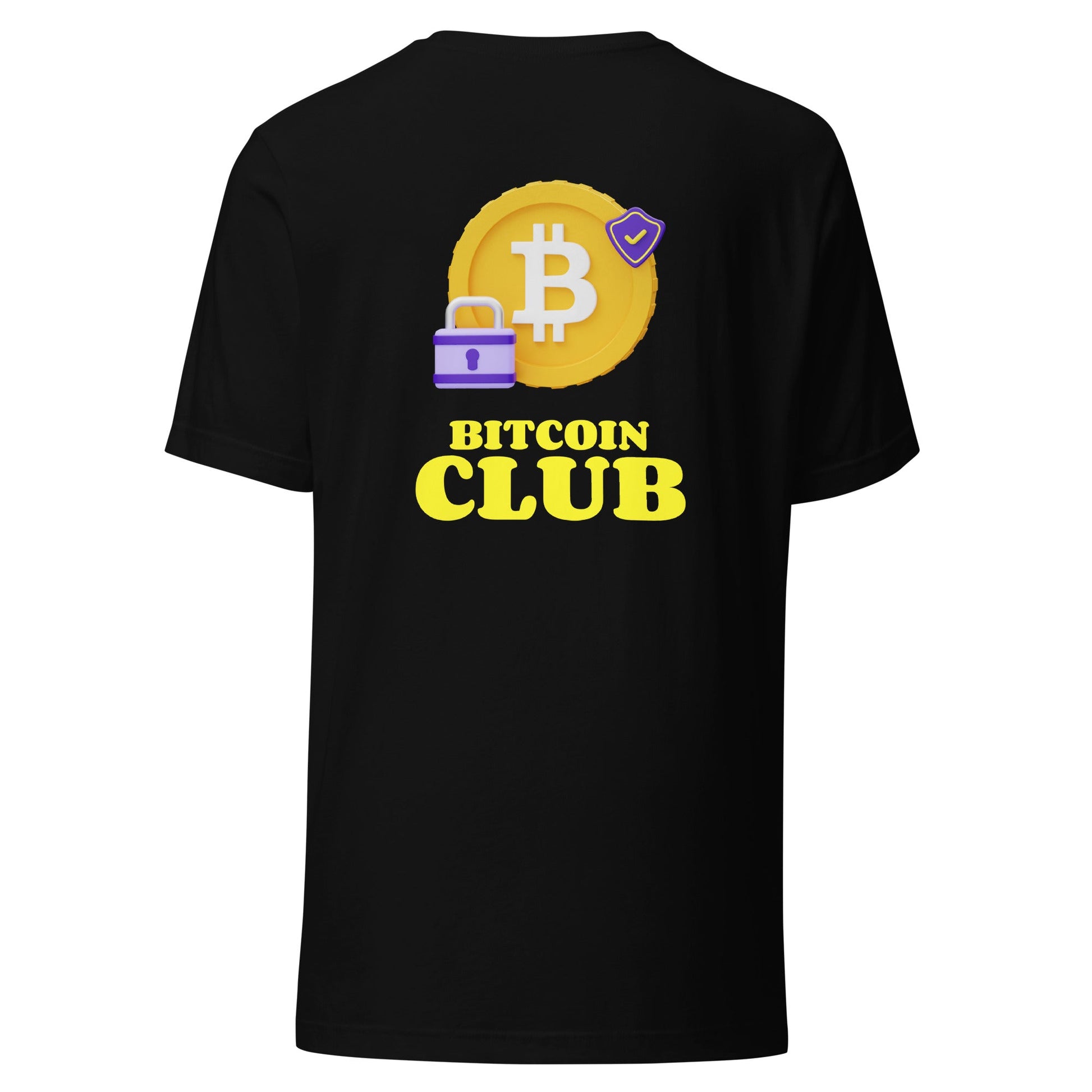 BITCOIN CLUB V7 - Unisex t-shirt ( Back Print ) by DarkByteGear