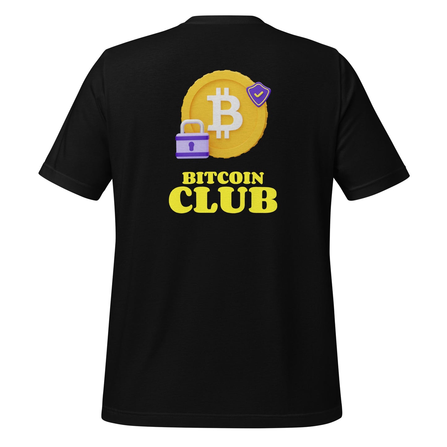BITCOIN CLUB V7 - Unisex t-shirt ( Back Print ) by DarkByteGear