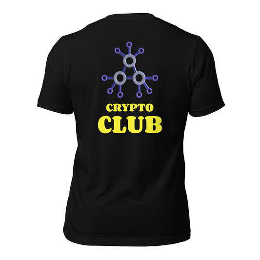 Crypto Club V1 - Unisex t-shirt ( Back Print ) by DarkByteGear