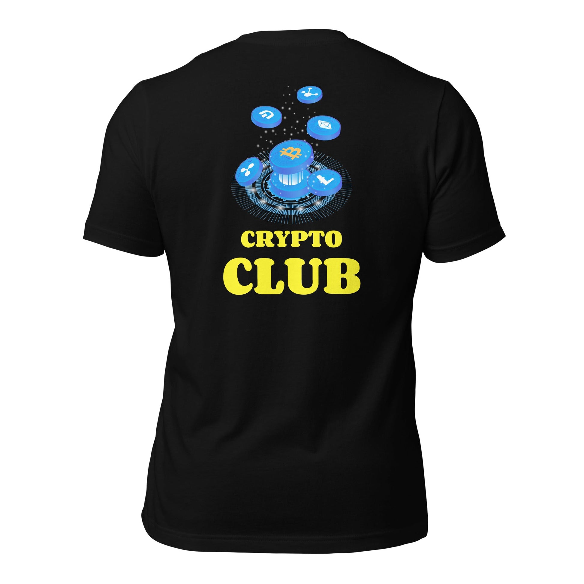 Crypto Club - Unisex t-shirt ( Back Print ) by DarkByteGear