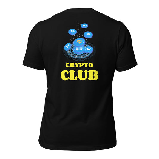 Crypto Club - Unisex t-shirt ( Back Print ) by DarkByteGear