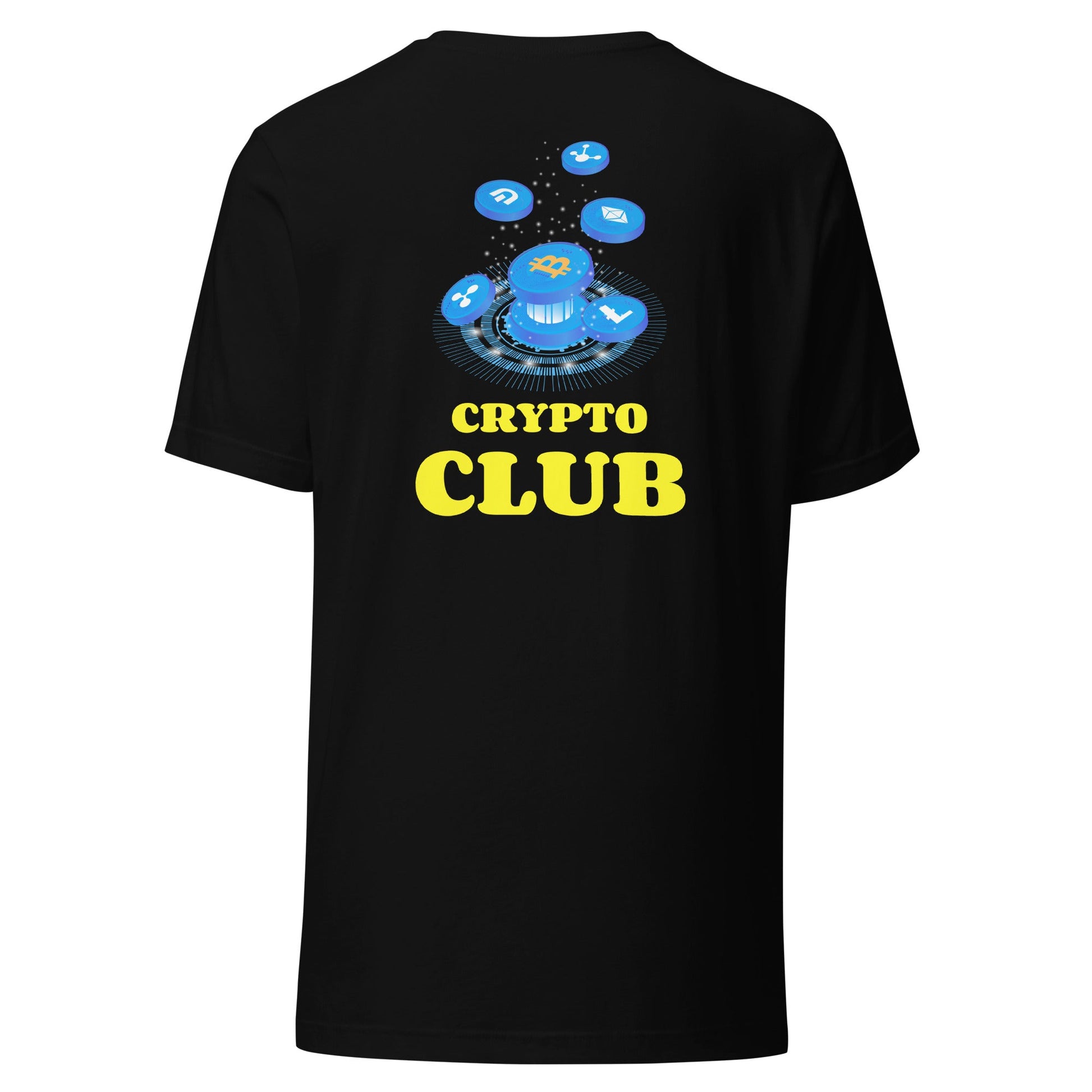 Crypto Club - Unisex t-shirt ( Back Print ) by DarkByteGear