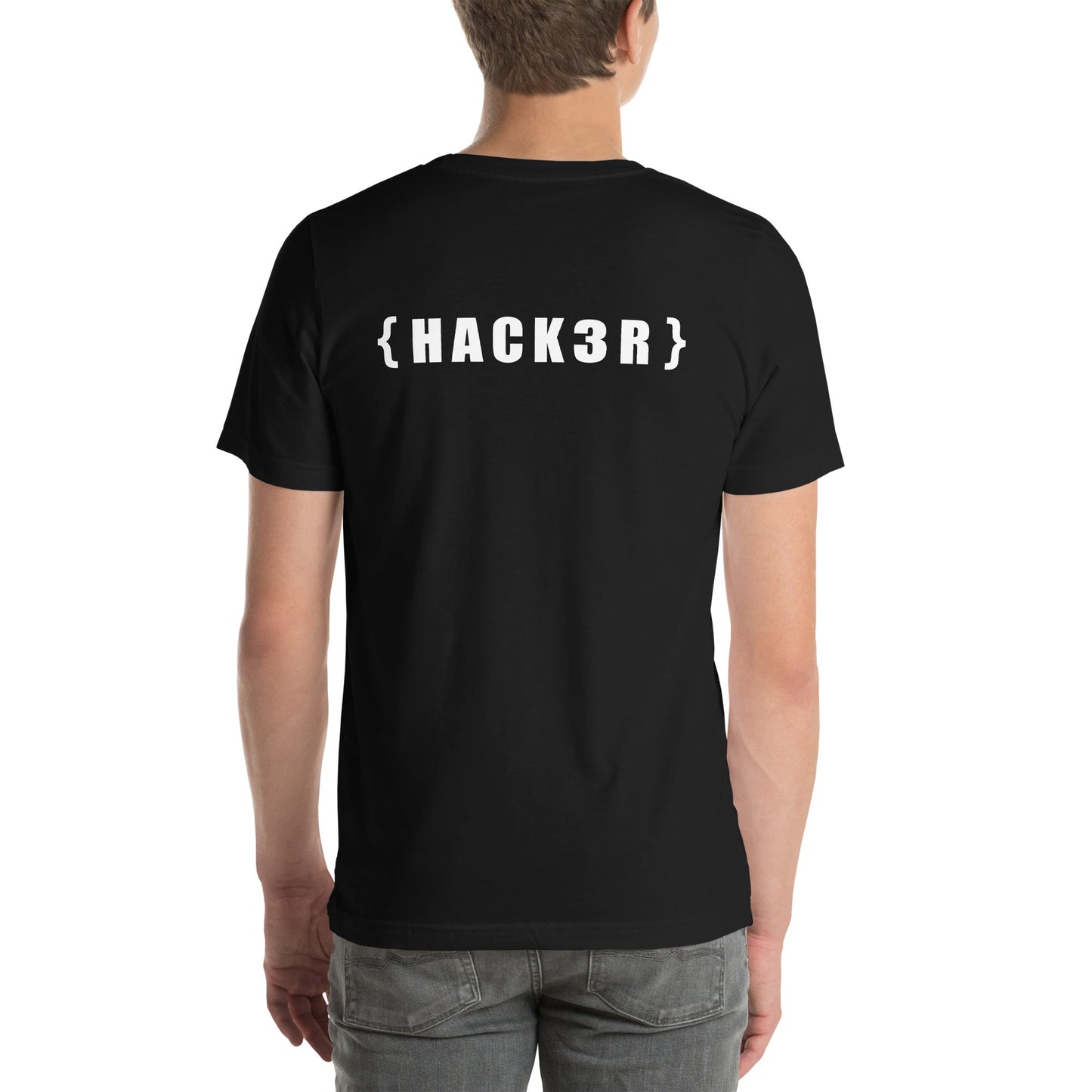 Hack3r - Unisex t-shirt ( Back Print ) by DarkByteGear