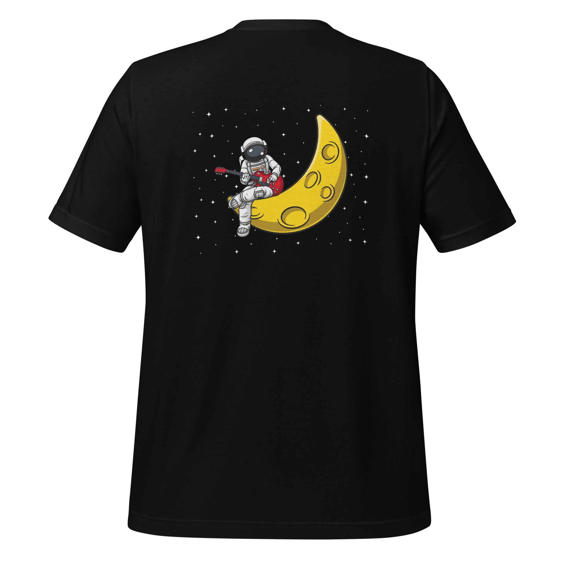 Astronaut Playing - Unisex t-shirt ( Back Print ) by DarkByteGear
