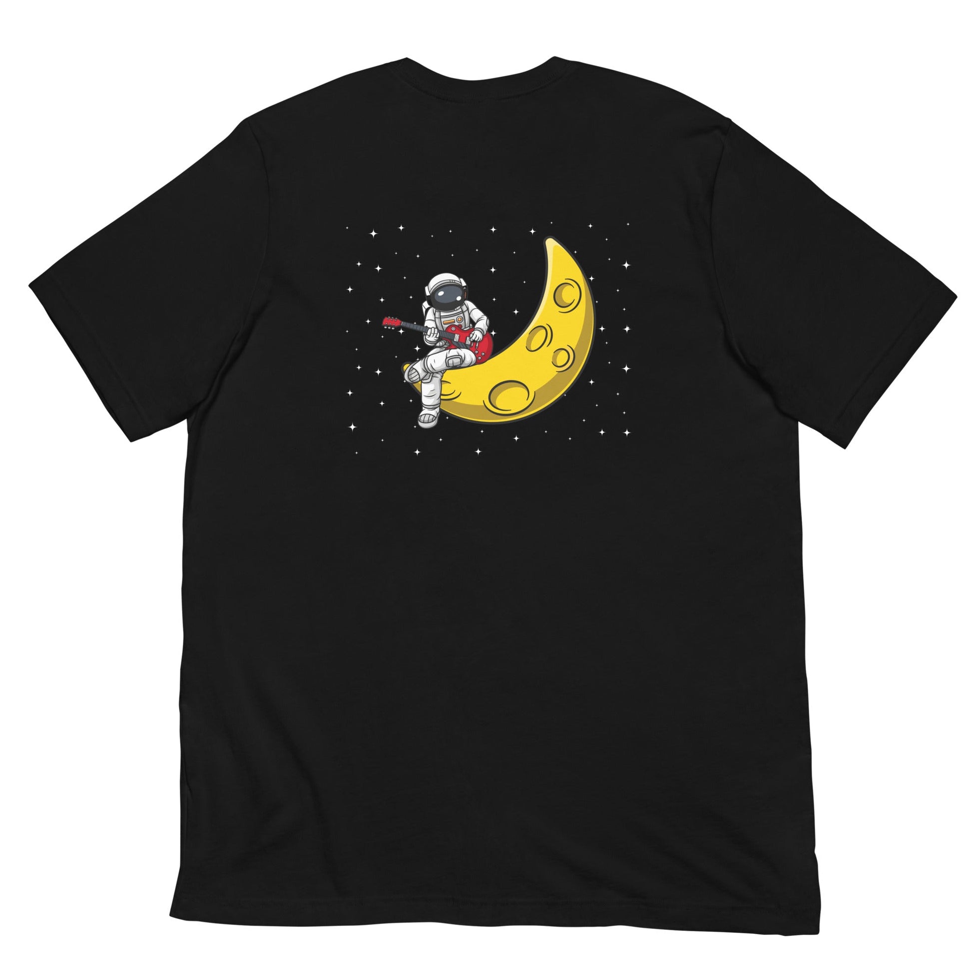 Astronaut Playing - Unisex t-shirt ( Back Print ) by DarkByteGear