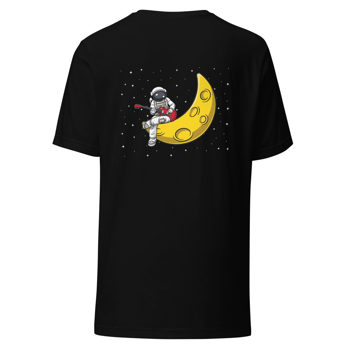 Astronaut Playing - Unisex t-shirt ( Back Print ) by DarkByteGear