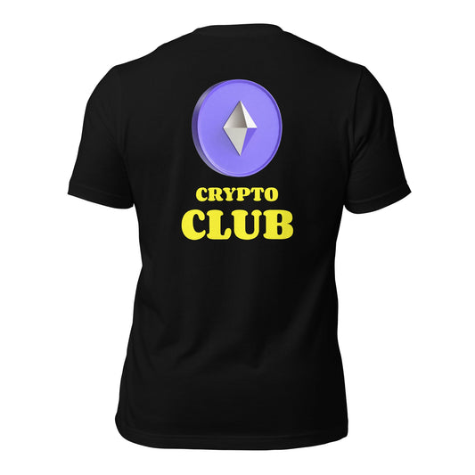 Crypto Club V2 - Unisex t-shirt ( Back Print ) by DarkByteGear