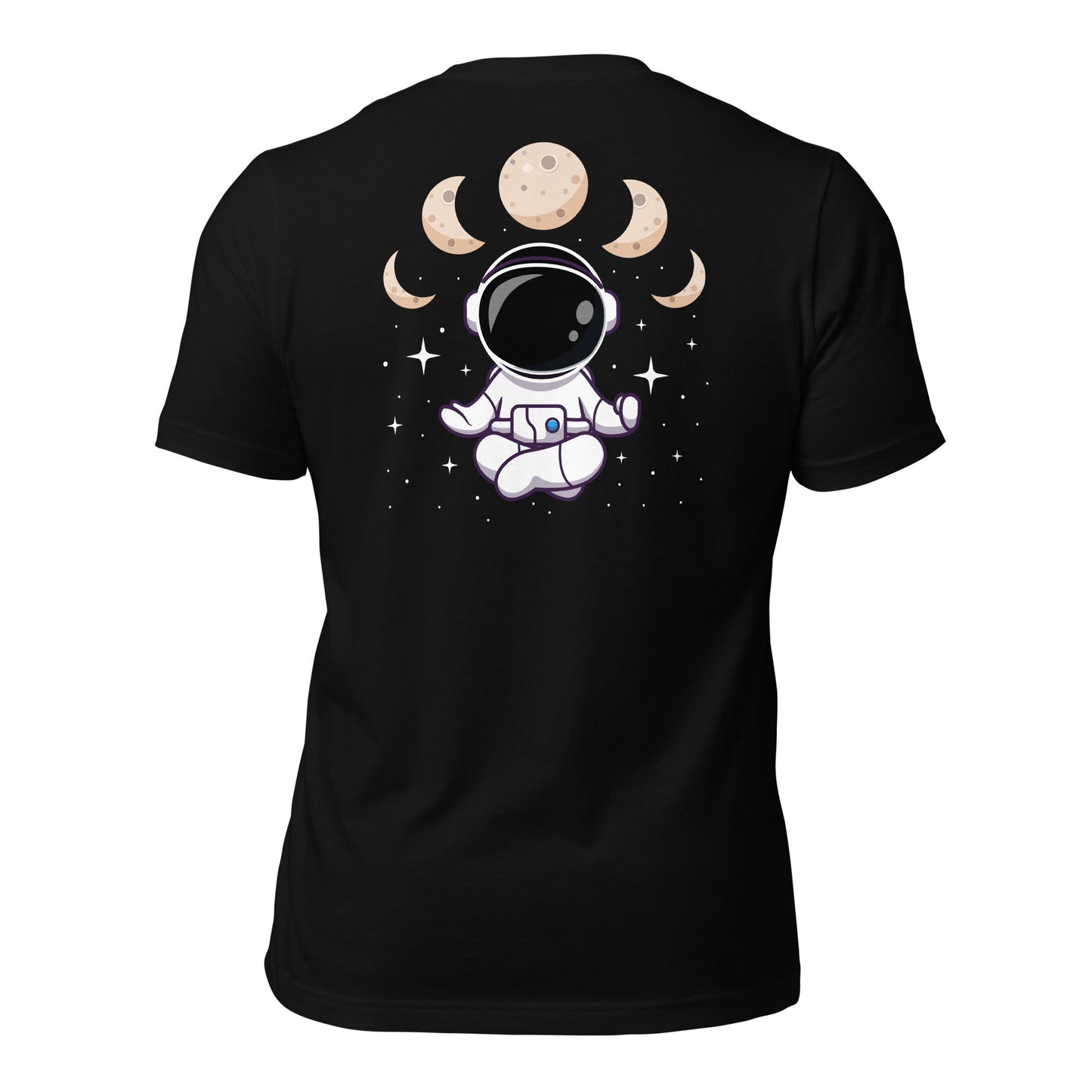 Astronaut Meditation - Unisex t-shirt ( Back Print ) by DarkByteGear