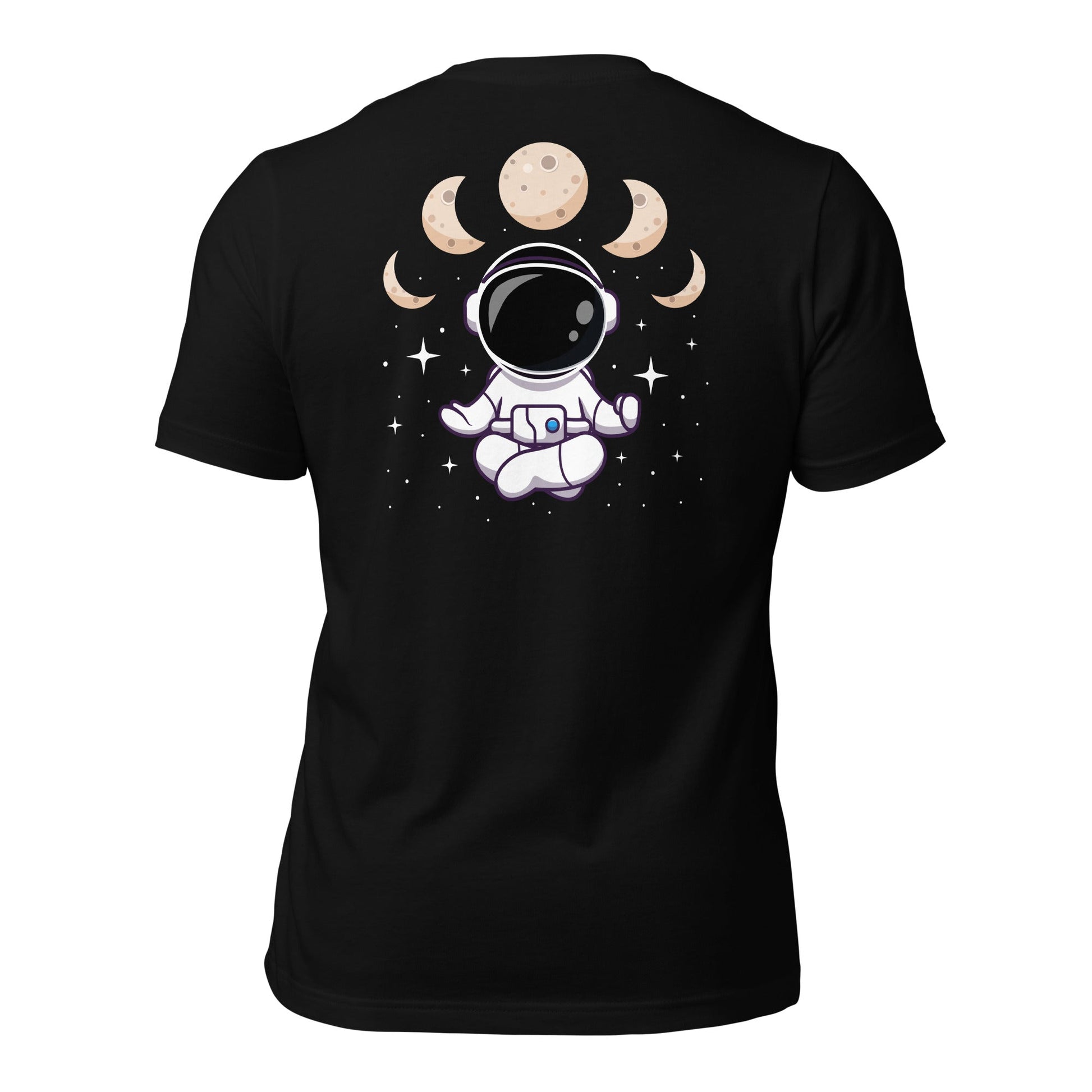 Astronaut Meditation - Unisex t-shirt ( Back Print ) by DarkByteGear