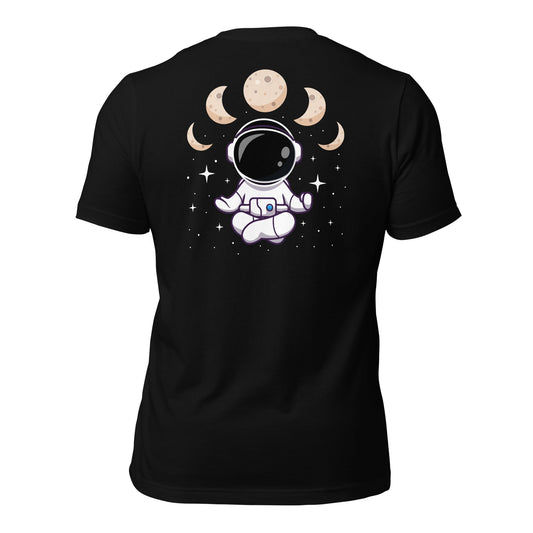 Astronaut Meditation - Unisex t-shirt ( Back Print ) by DarkByteGear