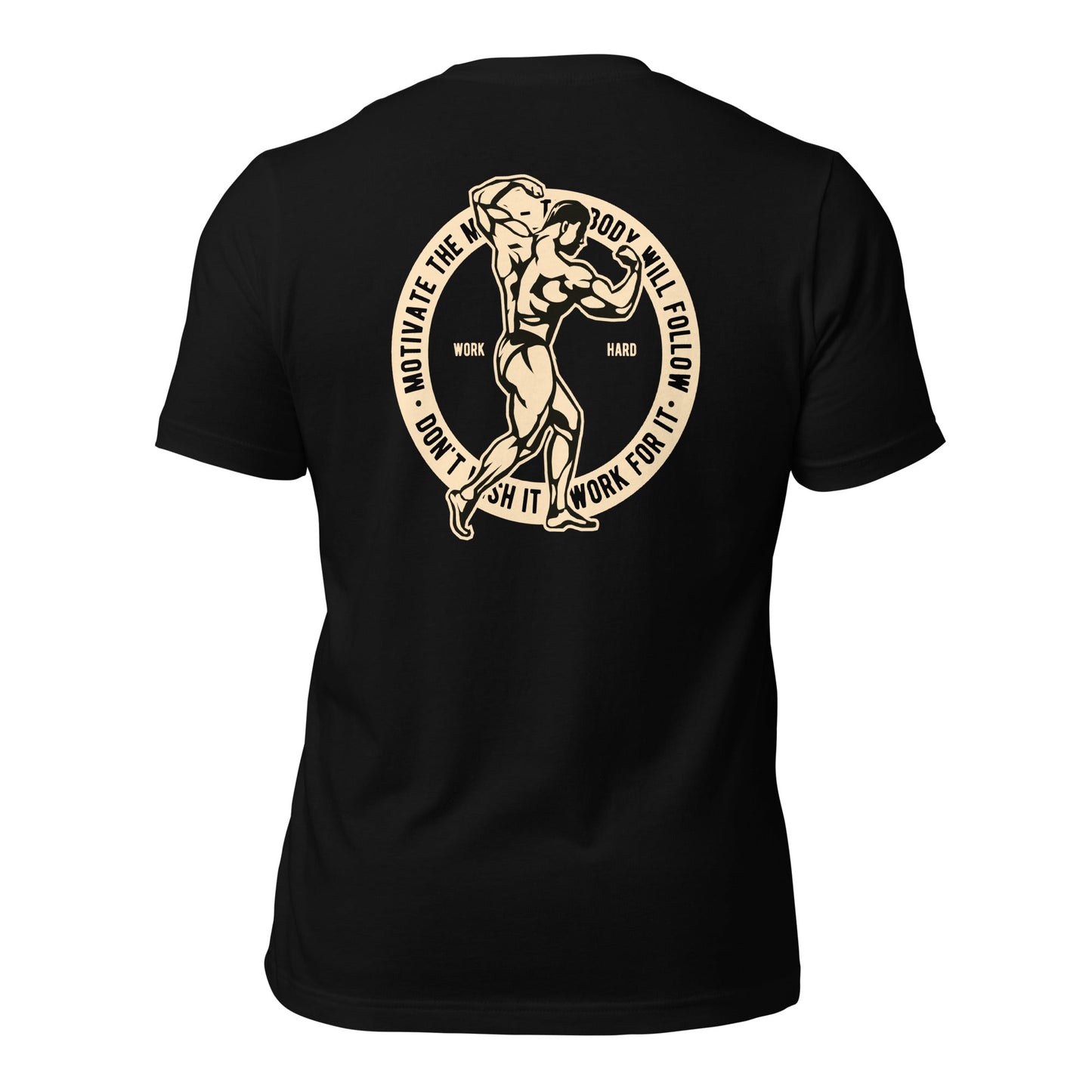 Motivate the Mind - Unisex t-shirt ( Back Print ) by DarkByteGear