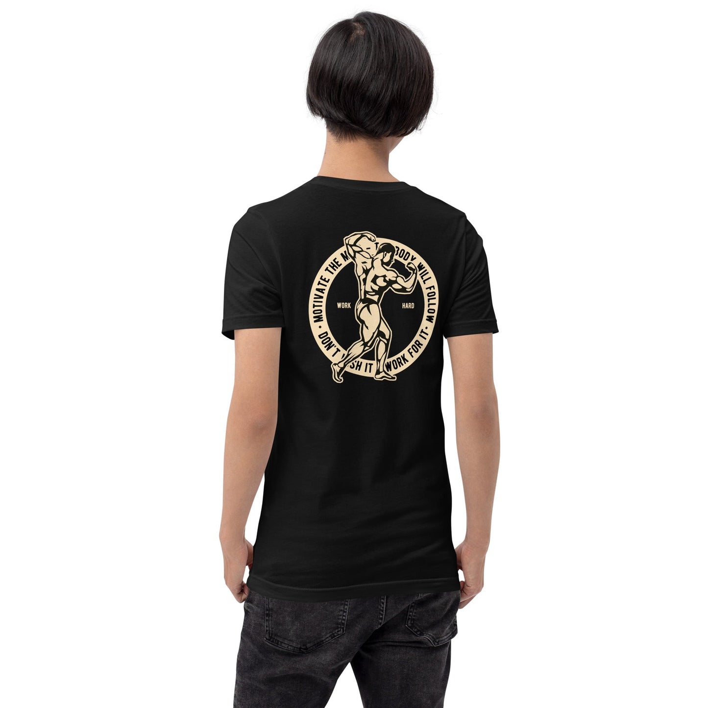 Motivate the Mind - Unisex t-shirt ( Back Print ) by DarkByteGear