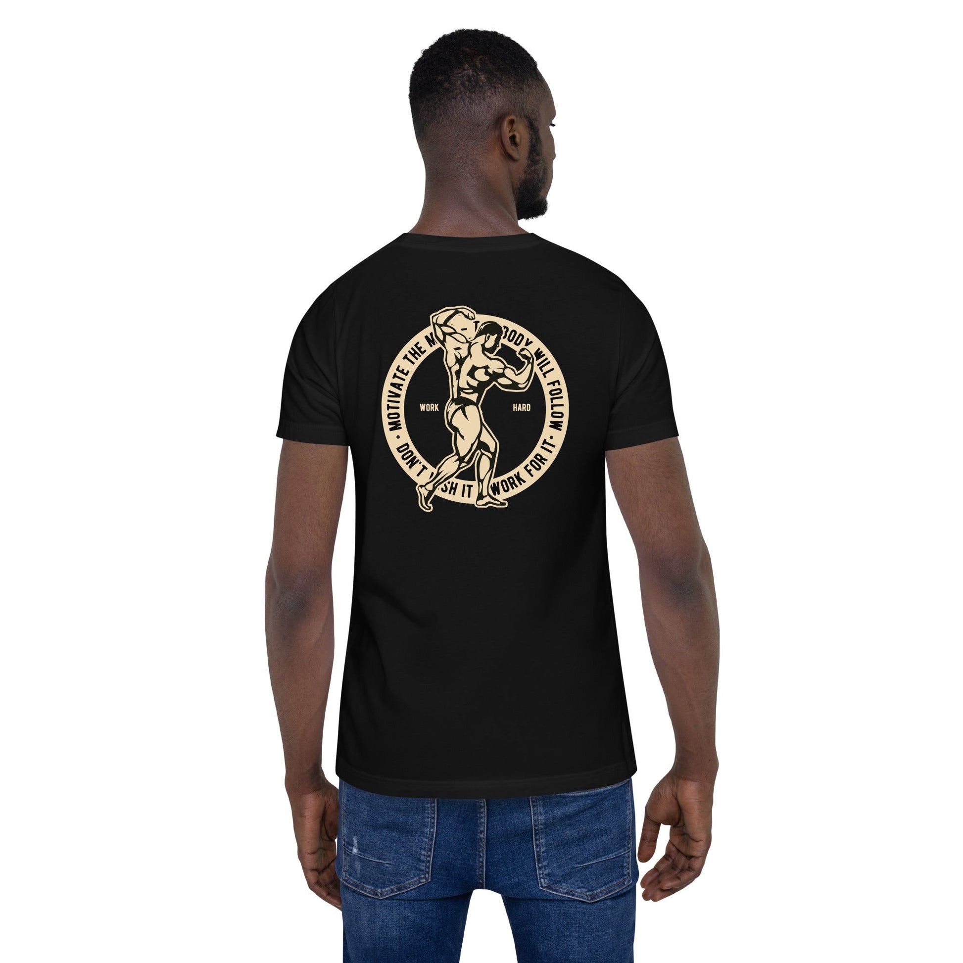 Motivate the Mind - Unisex t-shirt ( Back Print ) by DarkByteGear