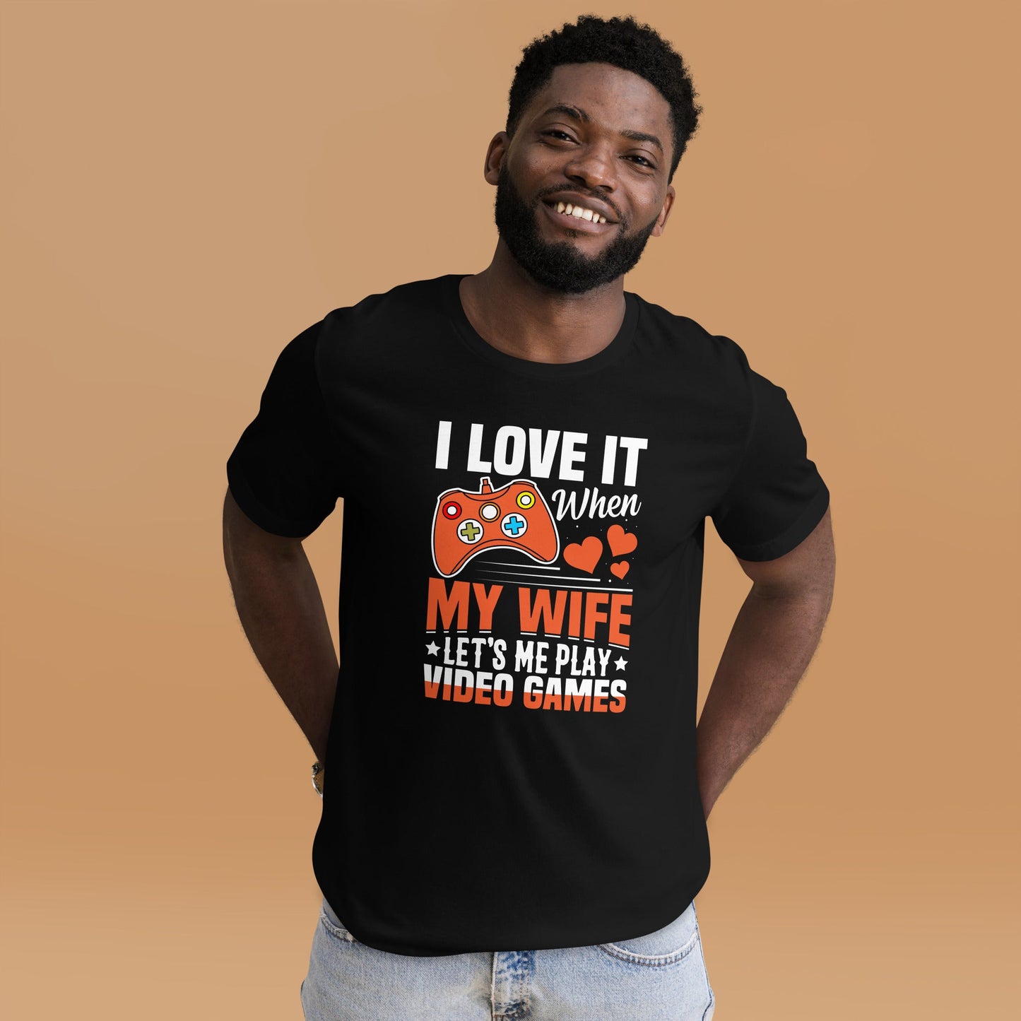 I love it when My wife Let me Play Videogames - Unisex t-shirt by DarkByteGear