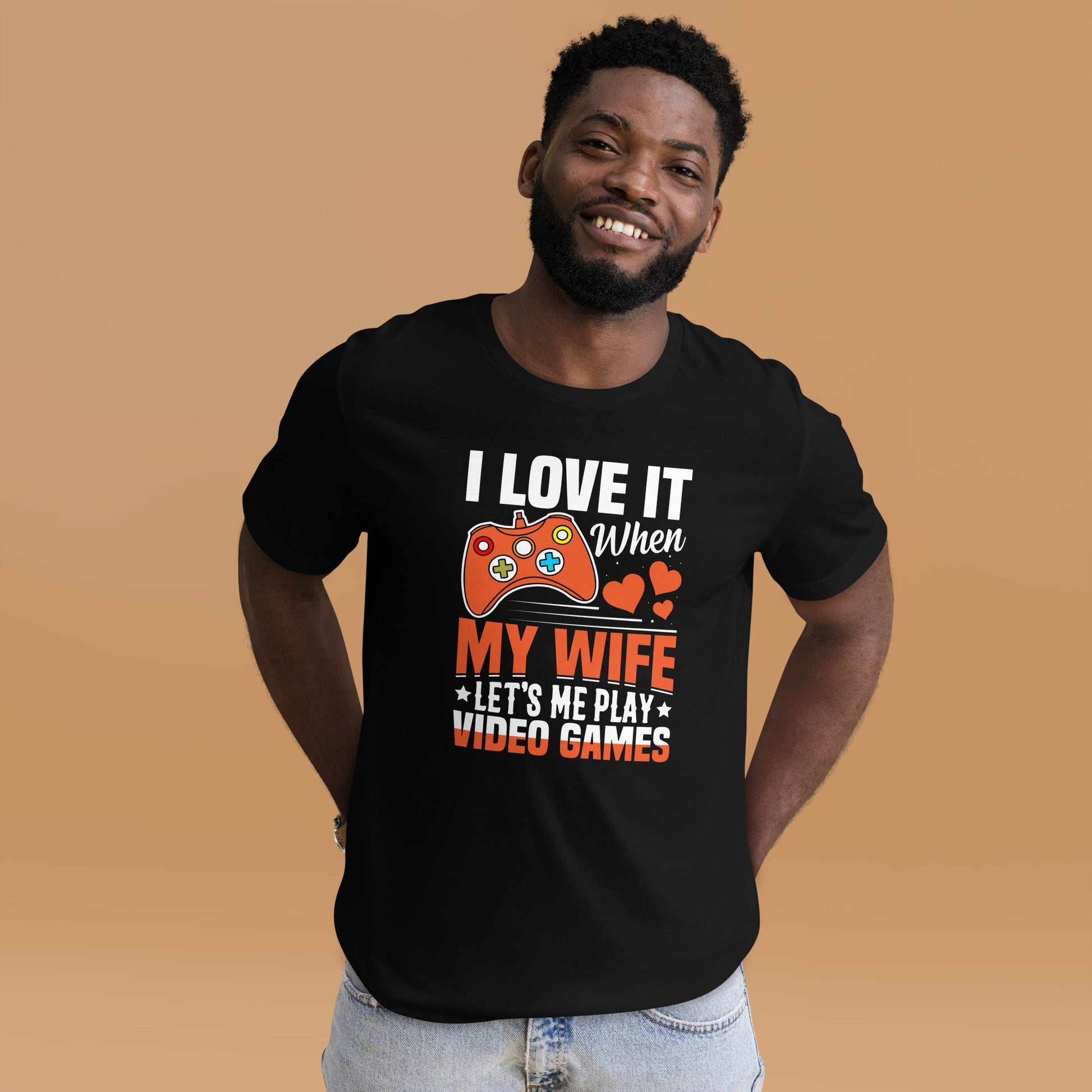 I love it when My wife Let me Play Videogames - Unisex t-shirt by DarkByteGear