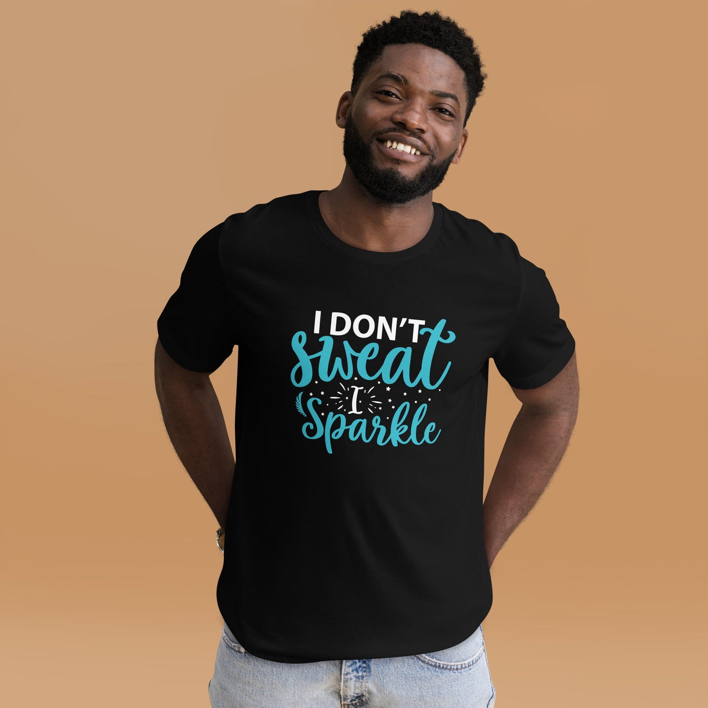 I don't sweat I sparkle - Unisex t-shirt by DarkByteGear