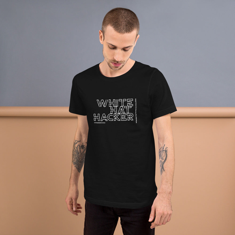 White Hat Hacker - Short-Sleeve Unisex T-Shirt by DarkByteGear
