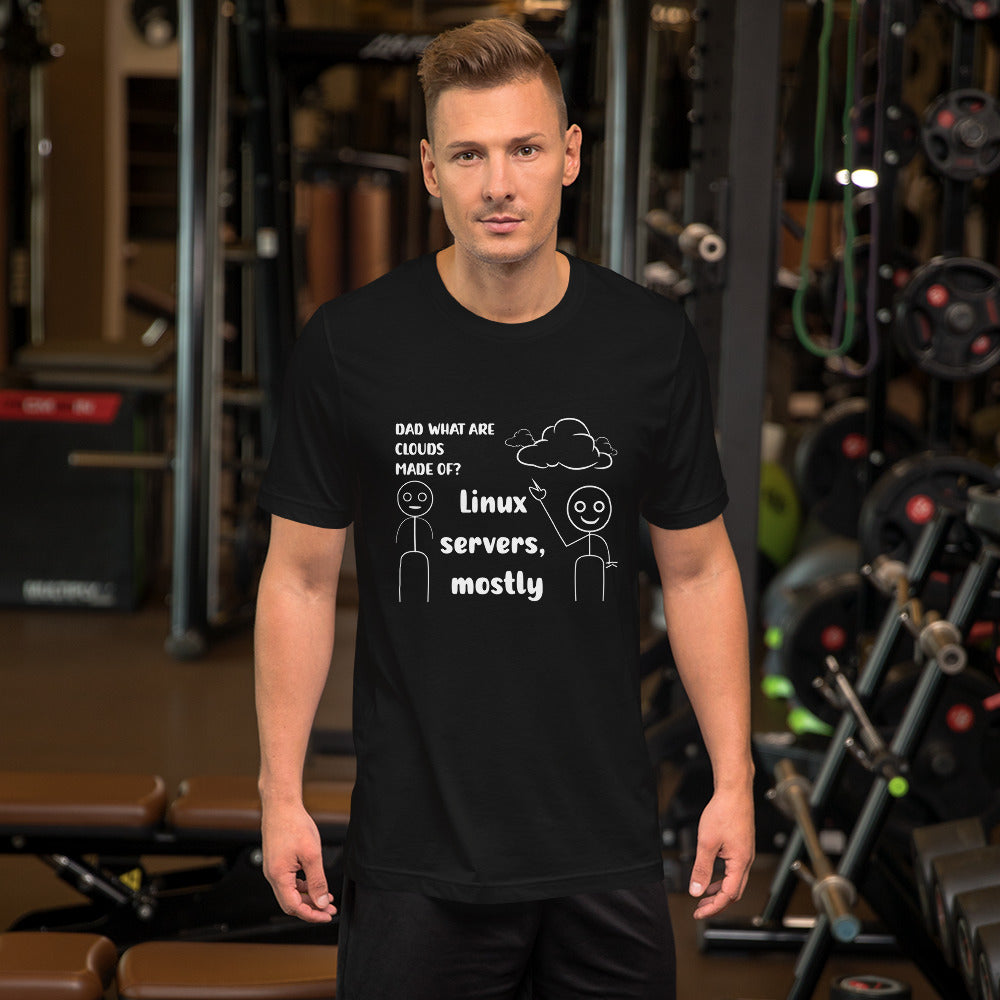 Dad, What are clouds made of - Unisex t-shirt by DarkByteGear