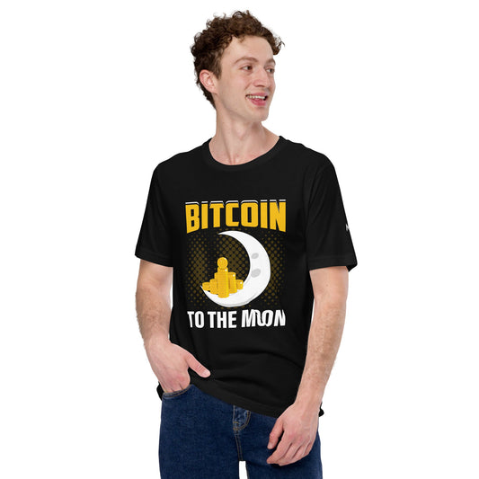 Bitcoin to the moon - Unisex t-shirt by DarkByteGear