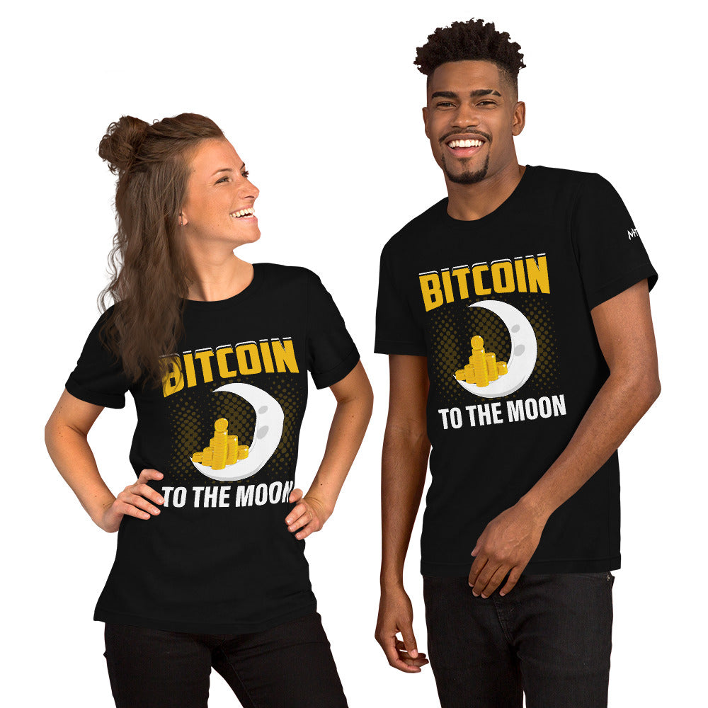 Bitcoin to the moon - Unisex t-shirt by DarkByteGear