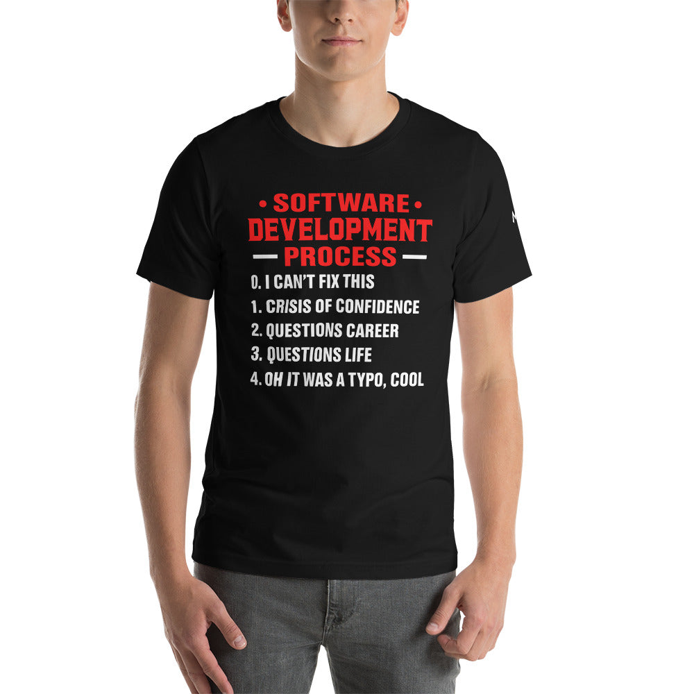 Software Development Process V1 - Unisex t-shirt by DarkByteGear
