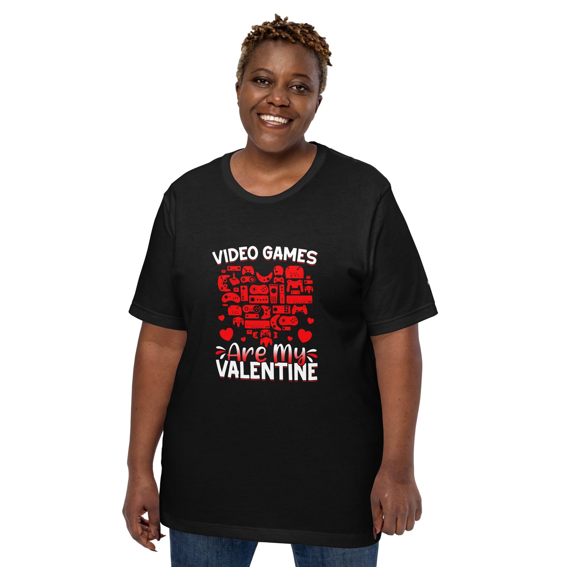 Video games are my valentine Unisex t-shirt by DarkByteGear