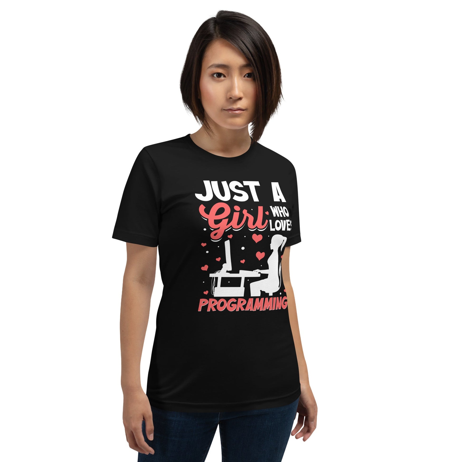Just a girl who loves programming - Unisex t-shirt by DarkByteGear