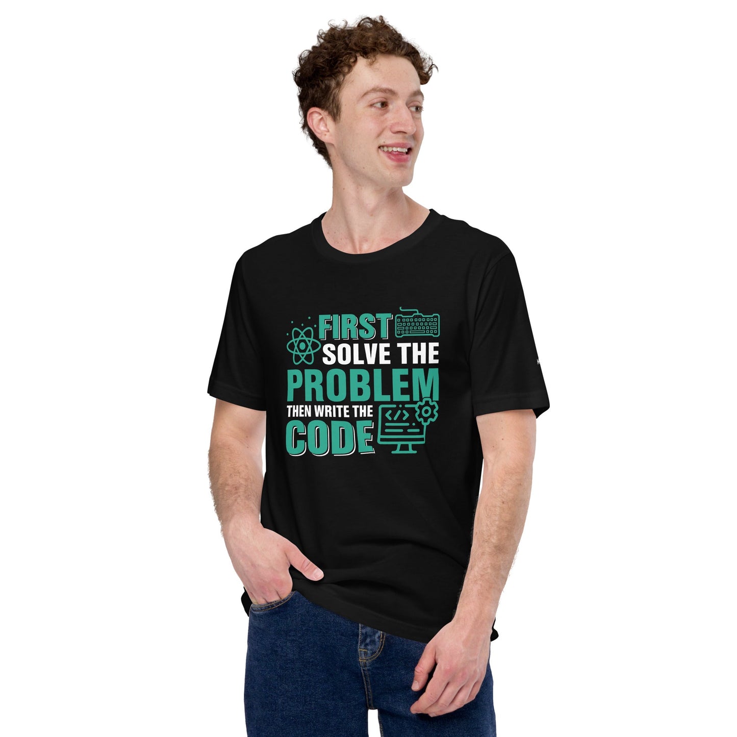 First, Solve the problem; then, Write the code V1 - Unisex T-shirt by DarkByteGear
