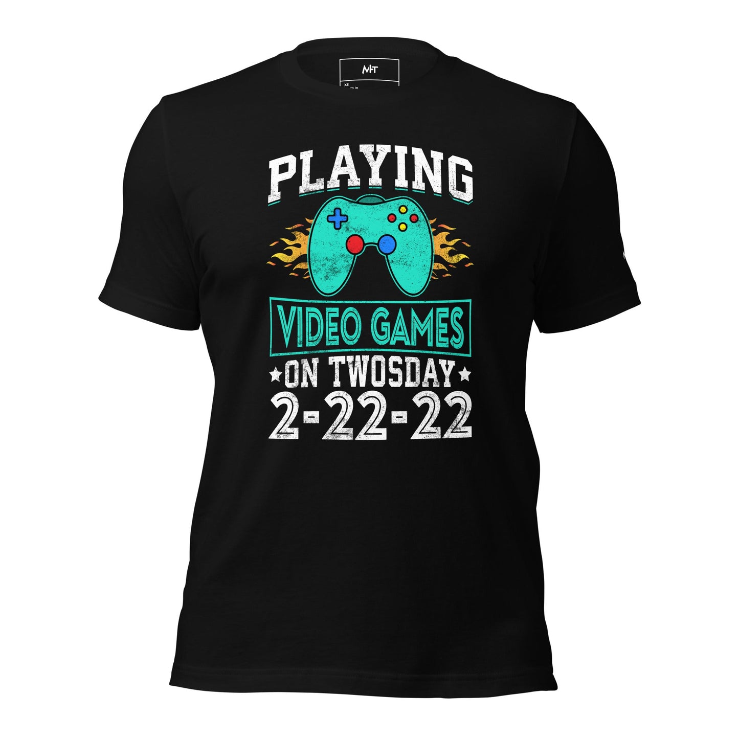 Playing Videogames on Twosday - Unisex t-shirt by DarkByteGear