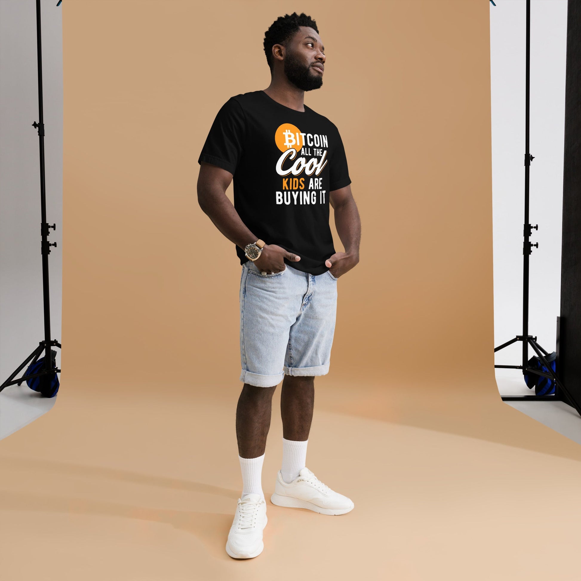 Bitcoin All the cool kids are buying it Unisex t-shirt by DarkByteGear