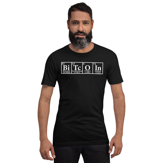 Bitcoin Periodic Table Unisex t-shirt by DarkByteGear