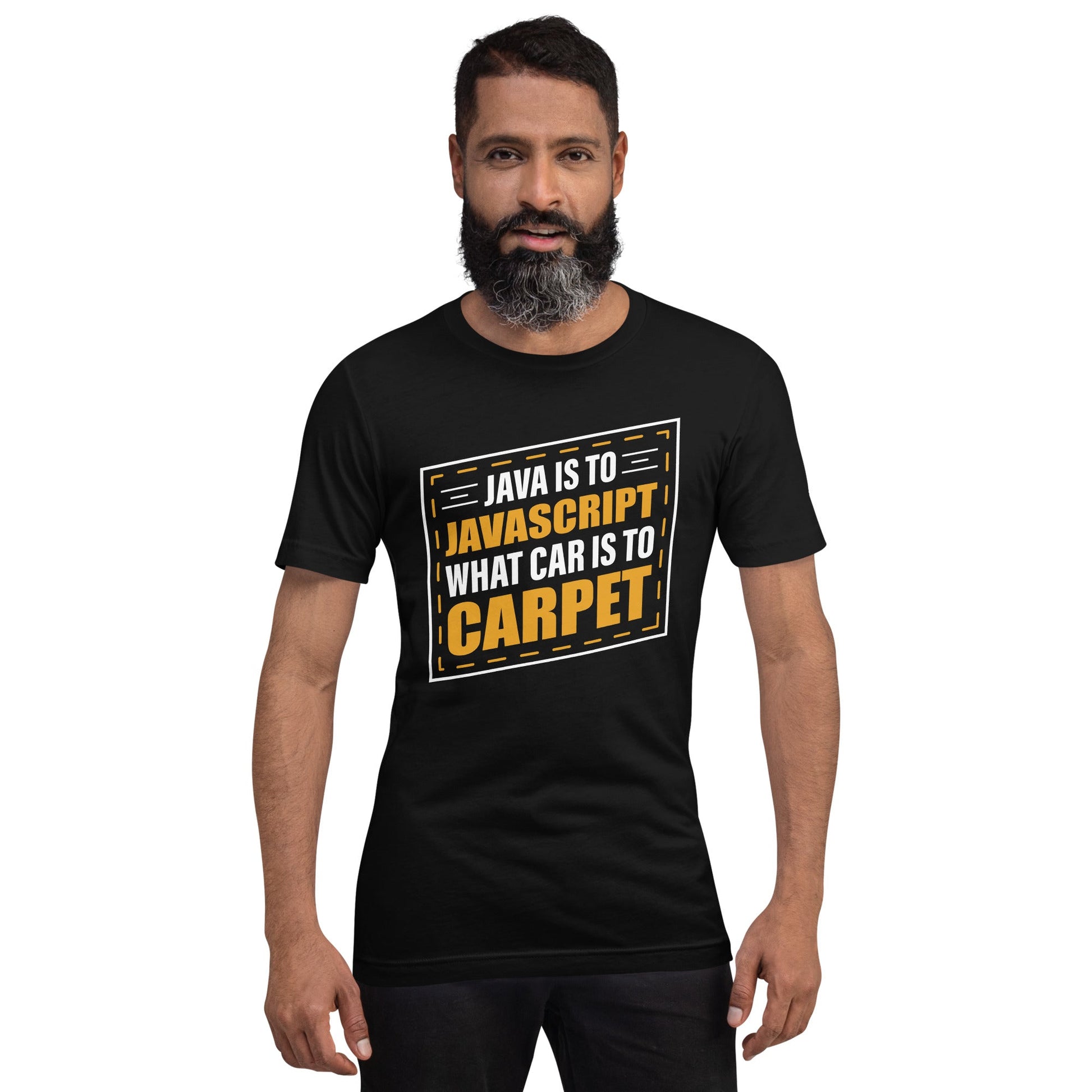 Java is to JavaScript - Unisex t-shirt by DarkByteGear