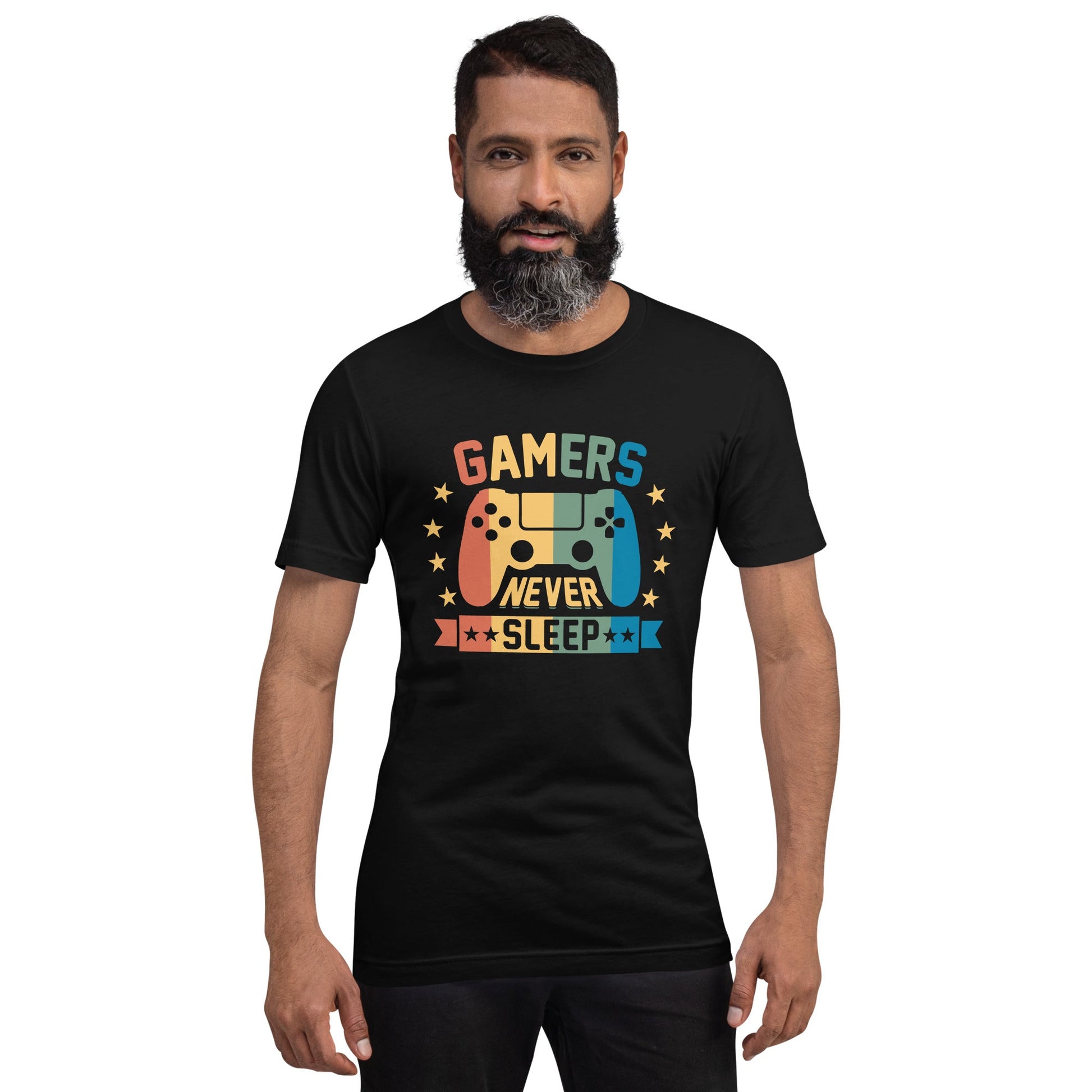 Gamers never sleep - Unisex t-shirt by DarkByteGear