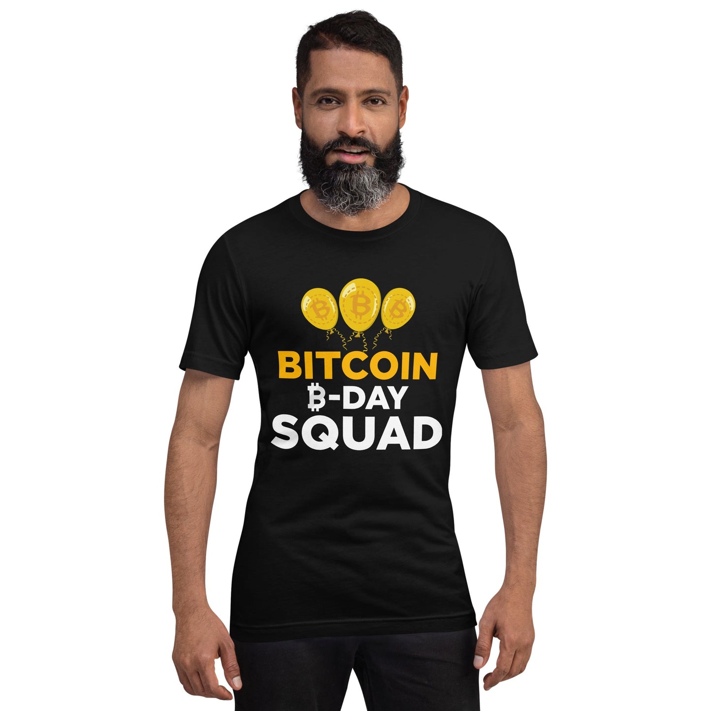 Bitcoin B-Day Squad - Unisex t-shirt by DarkByteGear
