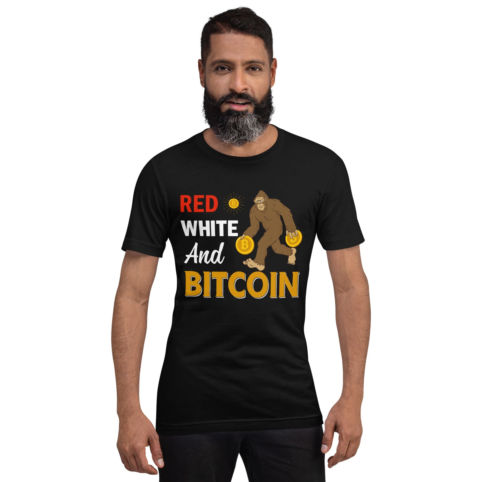 Red, White and Bitcoin - Unisex t-shirt by DarkByteGear