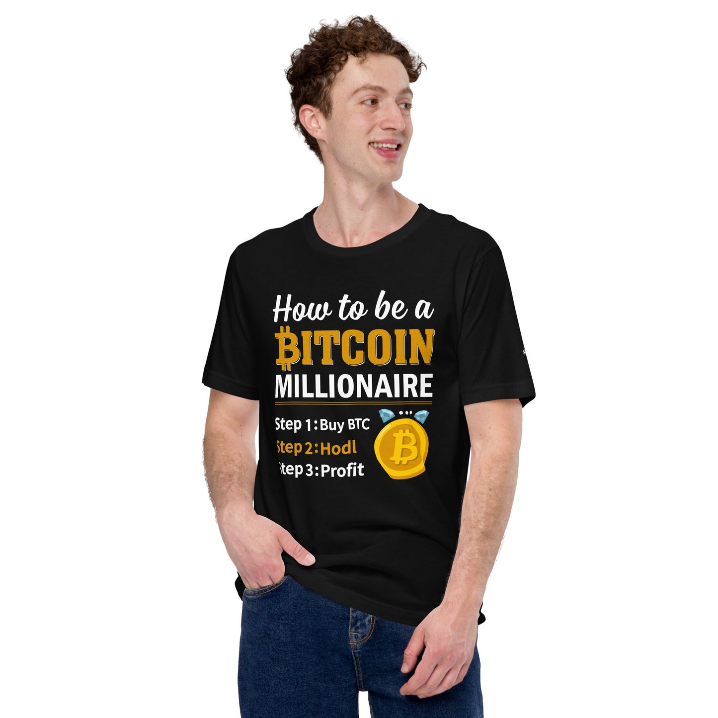 How to be a Bitcoin Millionaire Unisex t-shirt by DarkByteGear
