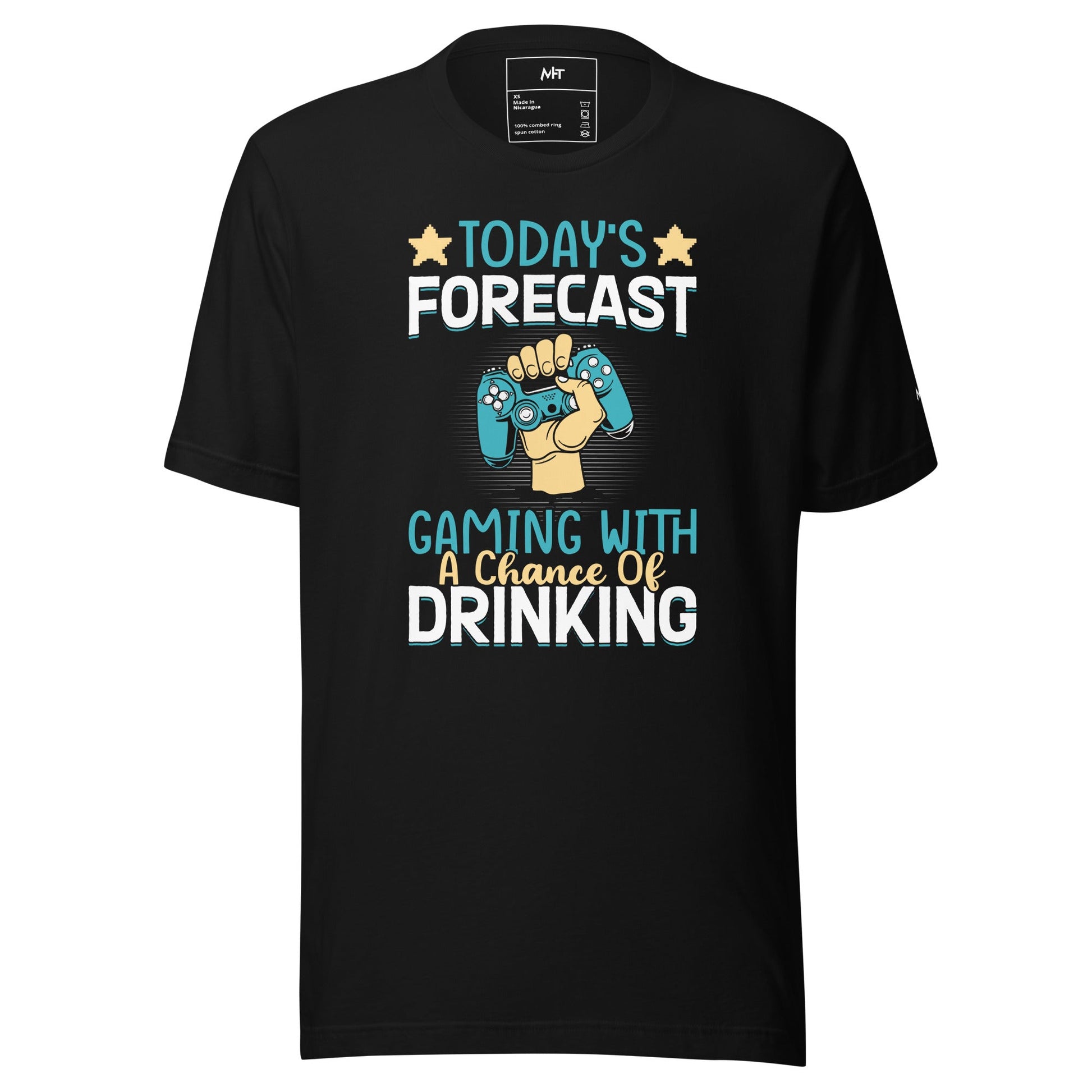 Today's Forecast - Gaming with a Chance of Drinking Unisex t-shirt by DarkByteGear