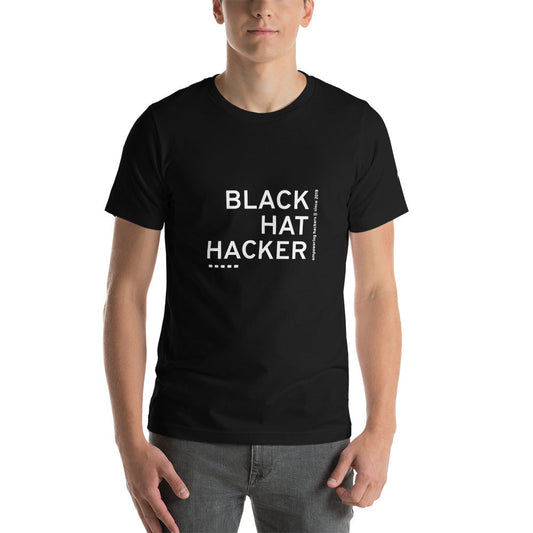 Black Hat Hacker V11 Unisex t-shirt by DarkByteGear