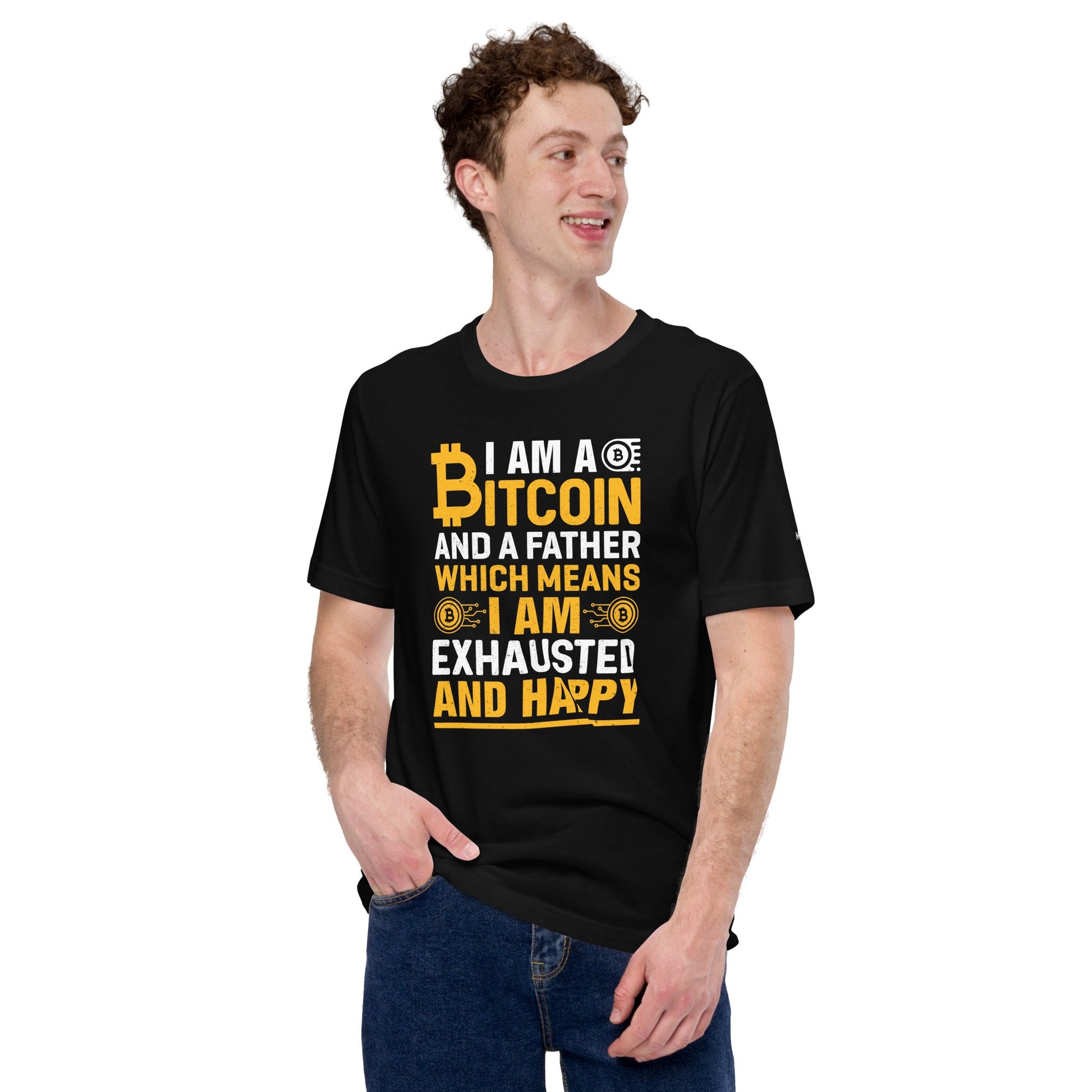 I am a Bitcoin and a Father - Unisex t-shirt by DarkByteGear