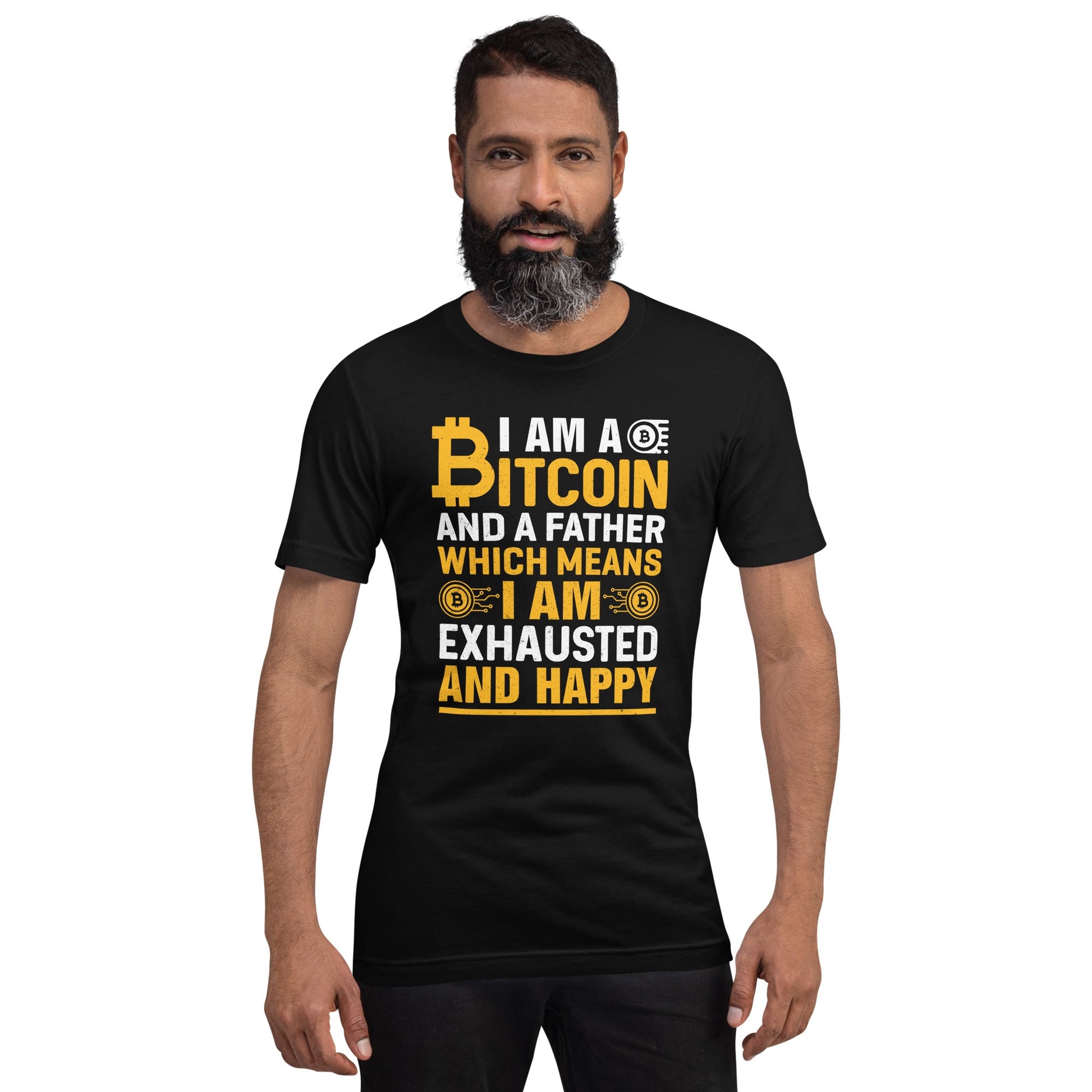I am a Bitcoin and a Father - Unisex t-shirt by DarkByteGear