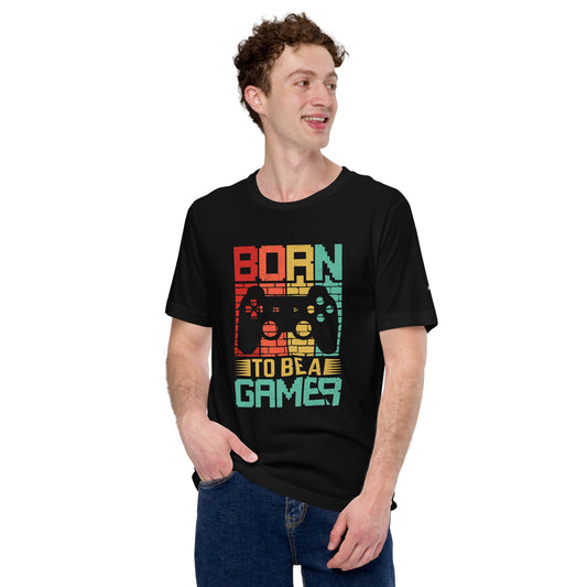 Born to Be a Gamer - Shagor Unisex t-shirt by DarkByteGear
