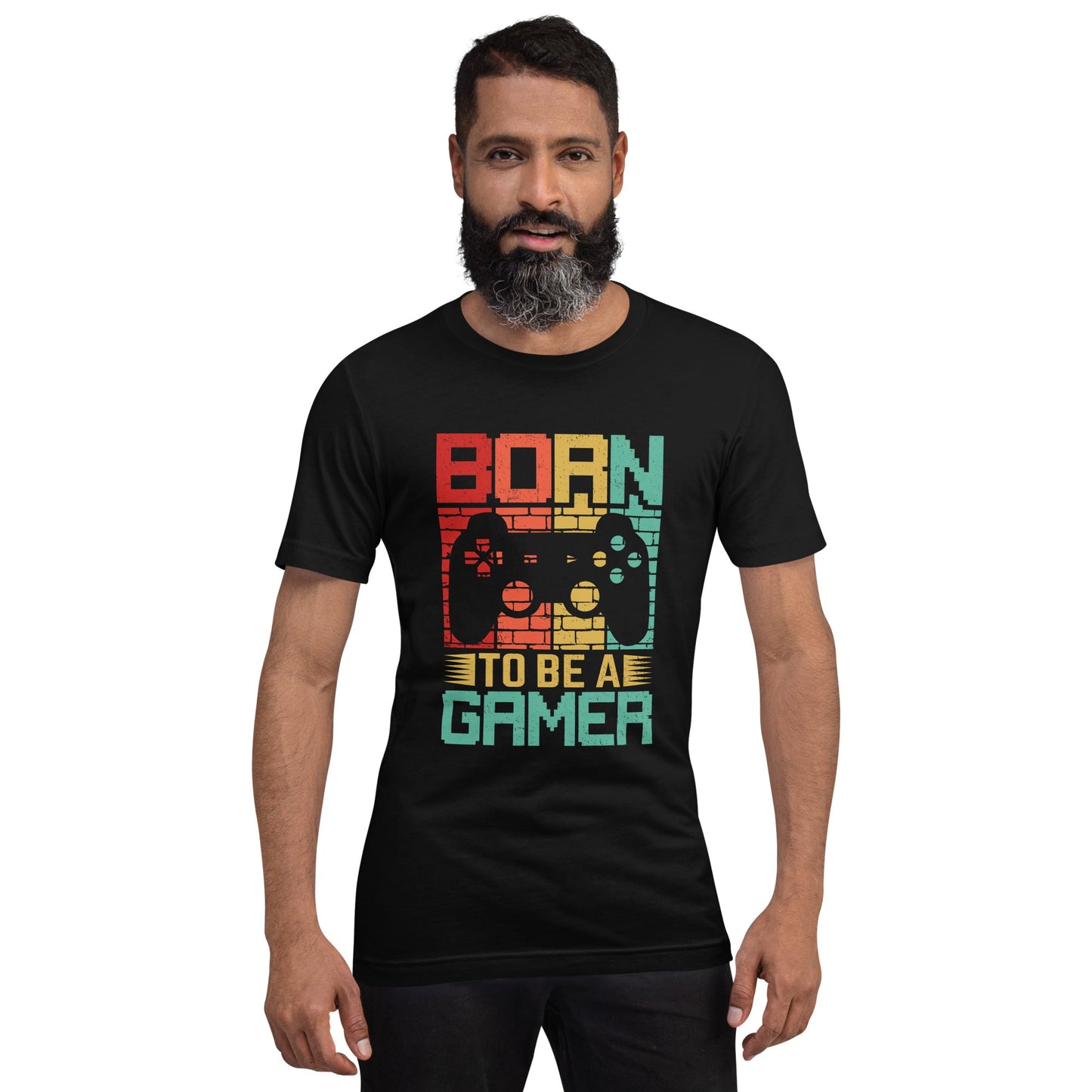 Born to Be a Gamer - Shagor Unisex t-shirt by DarkByteGear