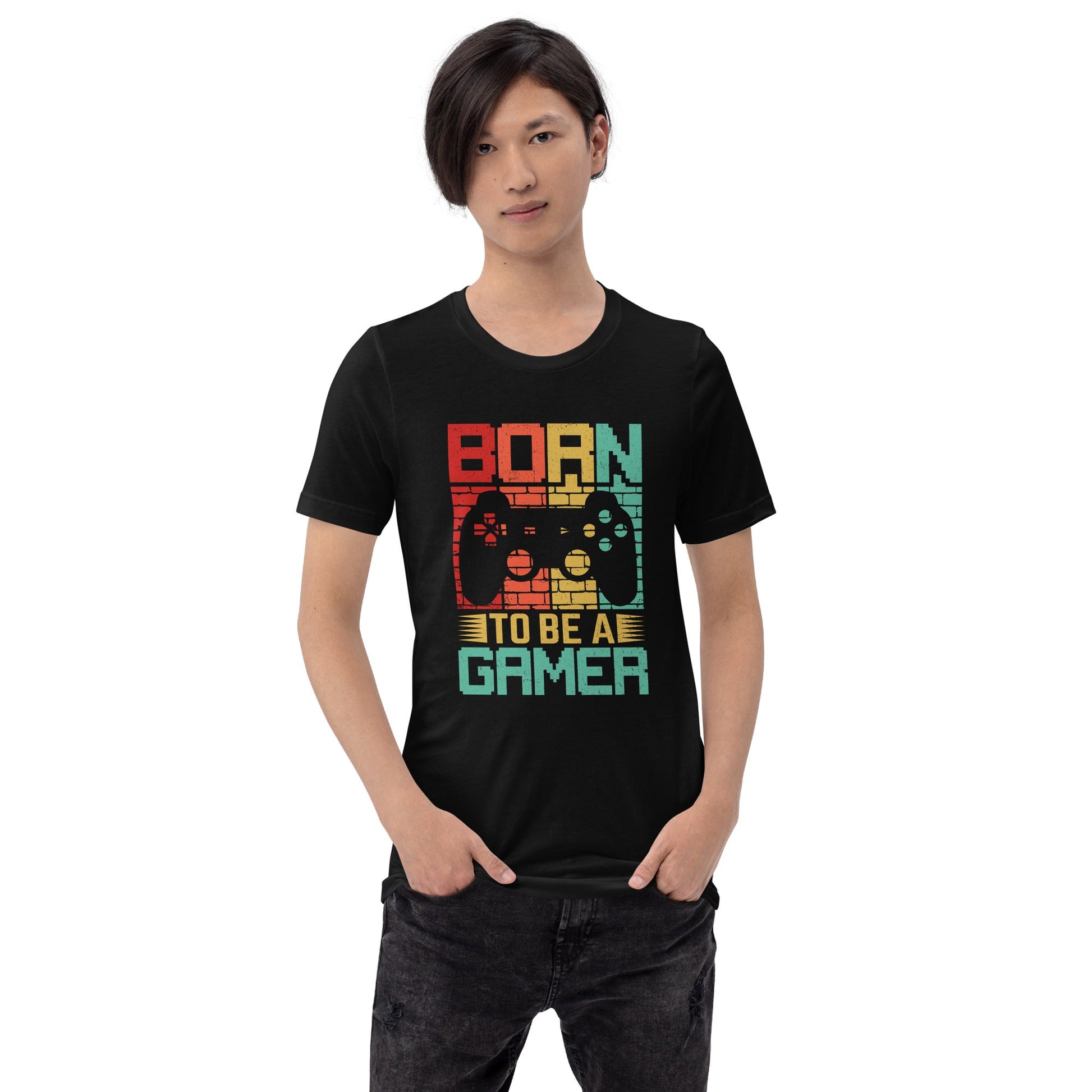 Born to Be a Gamer - Shagor Unisex t-shirt by DarkByteGear