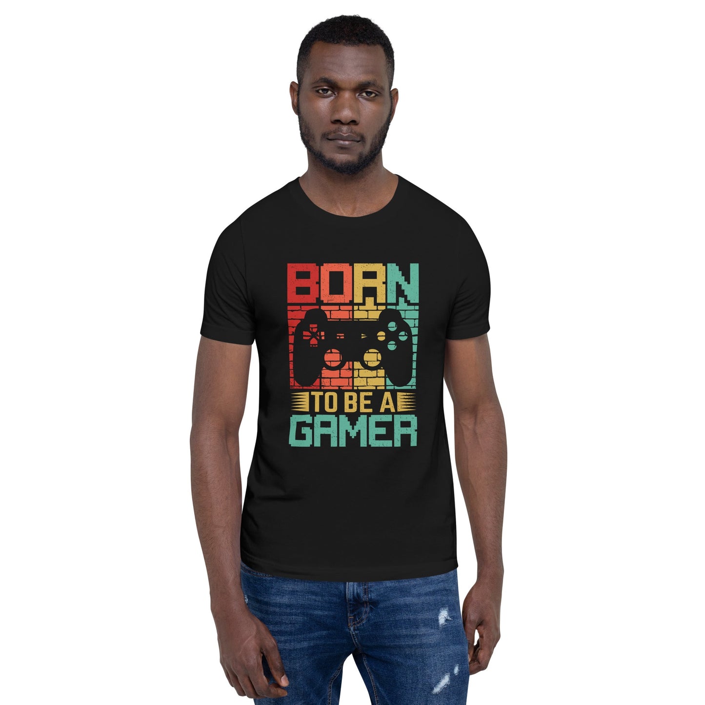 Born to Be a Gamer - Shagor Unisex t-shirt by DarkByteGear